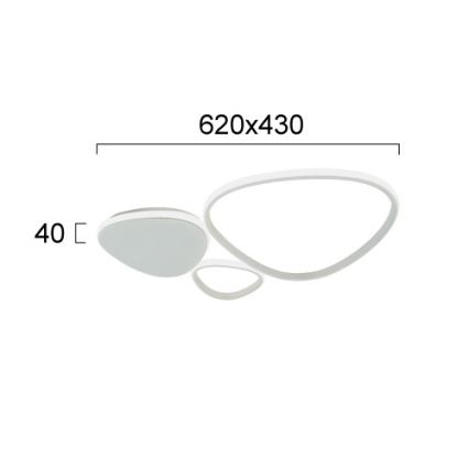 Applique murale HELIX LED/33W/230V gris