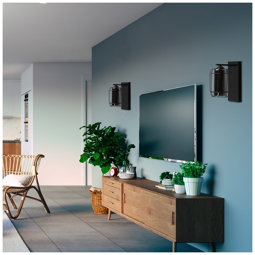 Applique murale JONERA 1xE27/40W/230V noir