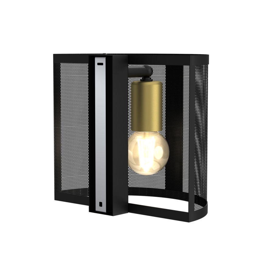 Applique murale KAGA 1xE27/60W/230V noir/doré