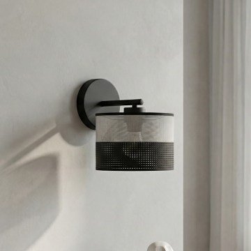 Applique murale KARBON 1xE27/15W/230V noir/gris