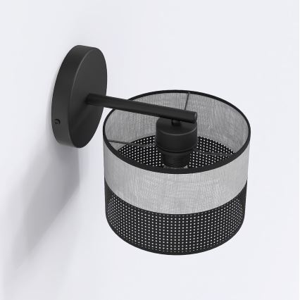 Applique murale KARBON 1xE27/15W/230V noir/gris