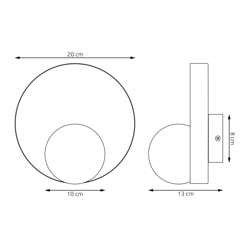 Applique murale KIDO 1xG9/8W/230V blanche