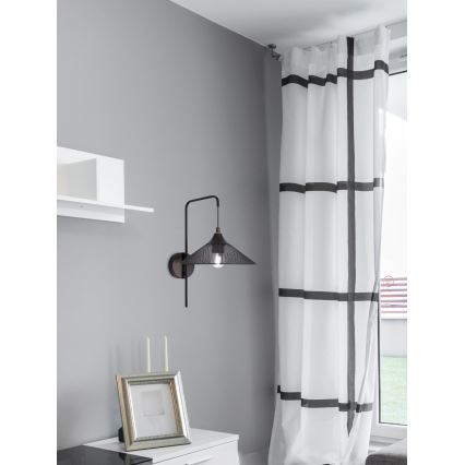 Applique murale KIRUNA 1xE27/40W/230V noir