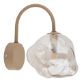 Applique murale LAVA 1xG9/8W/230V beige / fumé