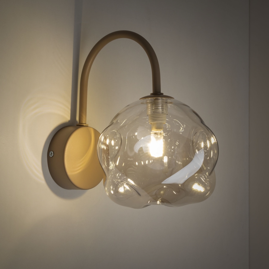 Applique murale LAVA 1xG9/8W/230V beige / fumé