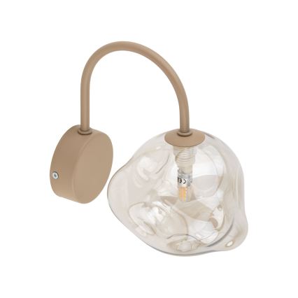 Applique murale LAVA 1xG9/8W/230V beige / fumé