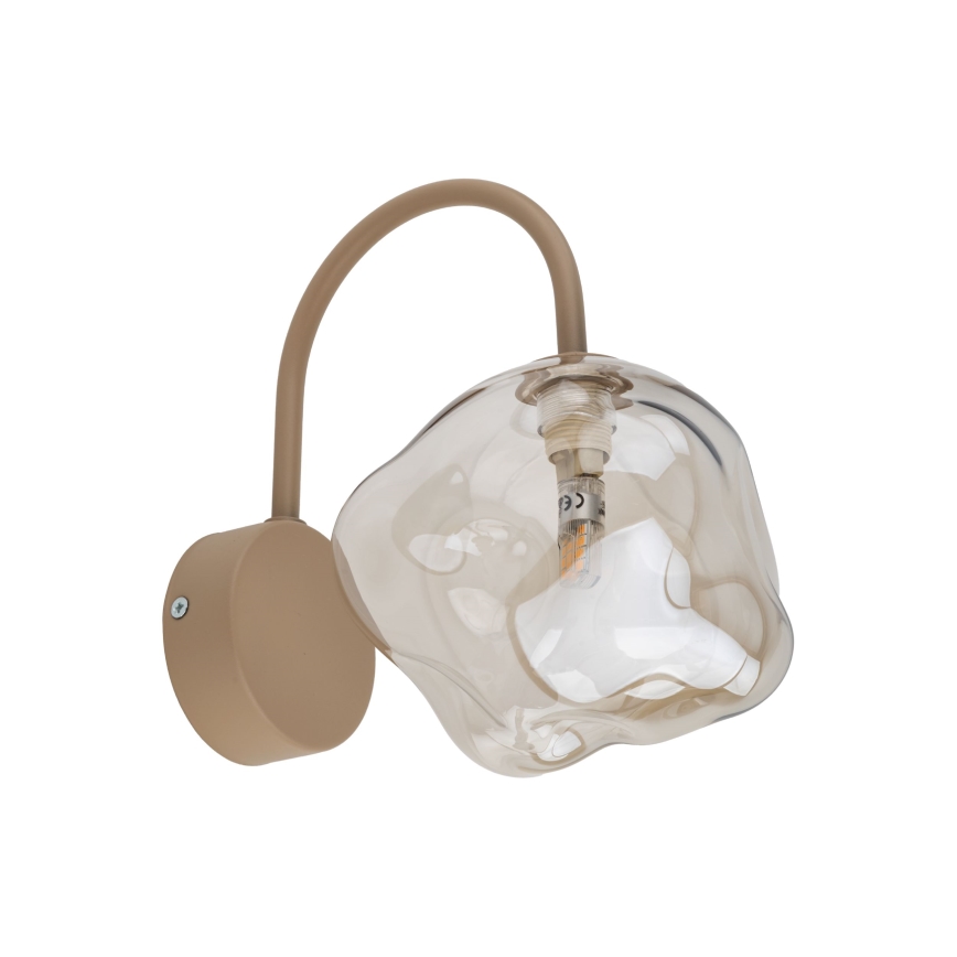 Applique murale LAVA 1xG9/8W/230V beige / fumé