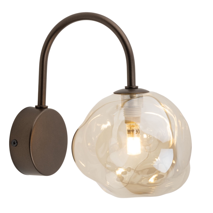 Applique murale LAVA 1xG9/8W/230V bronze/beige fumé
