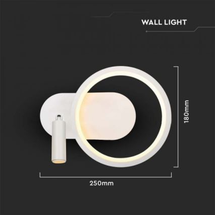 Applique murale LED/14W/230V 4000K blanc