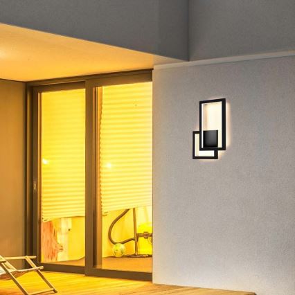 Applique murale LED/20W/230V 3000K noir