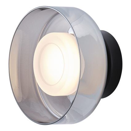 Applique murale LED/8W/230V 3000K noir/fumé