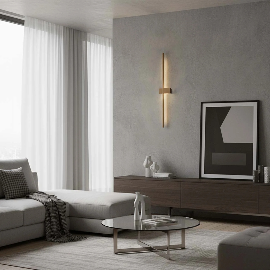 Applique murale LED AISHA LED/12W/230V 4000K 80 cm dorée