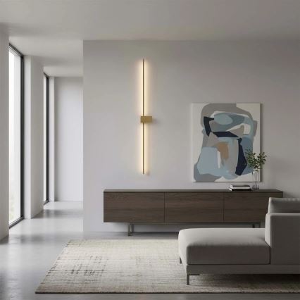 Applique murale LED AISHA LED/20W/230V 4000K 120 cm dorée