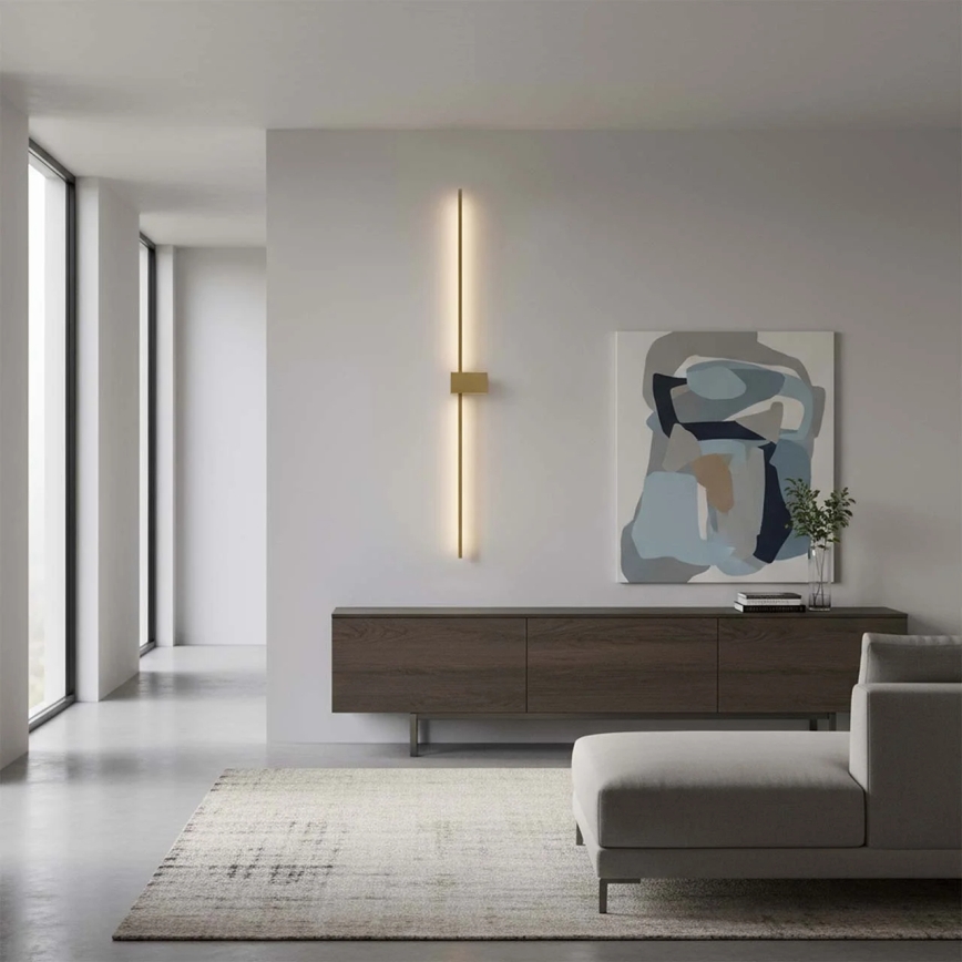 Applique murale LED AISHA LED/20W/230V 4000K 120 cm dorée