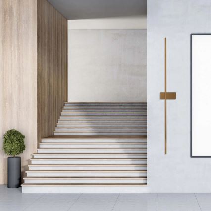 Applique murale LED AISHA LED/20W/230V 4000K 120 cm dorée