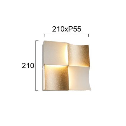 Applique murale LED ARIELLA LED/24W/230V dorée