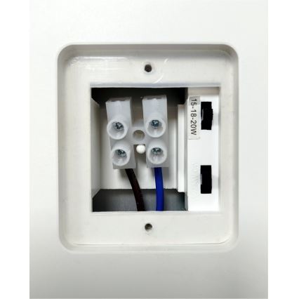 Applique murale d'extérieur LED dimmable avec détecteur de mouvement LED/15/18/20W/230V 3000K/4000K/6500K IP65 noir/blanc