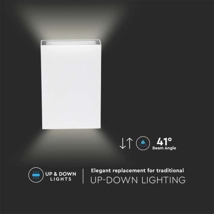 Applique murale LED d'extérieur LED/4W/230V 3000K IP65 blanc