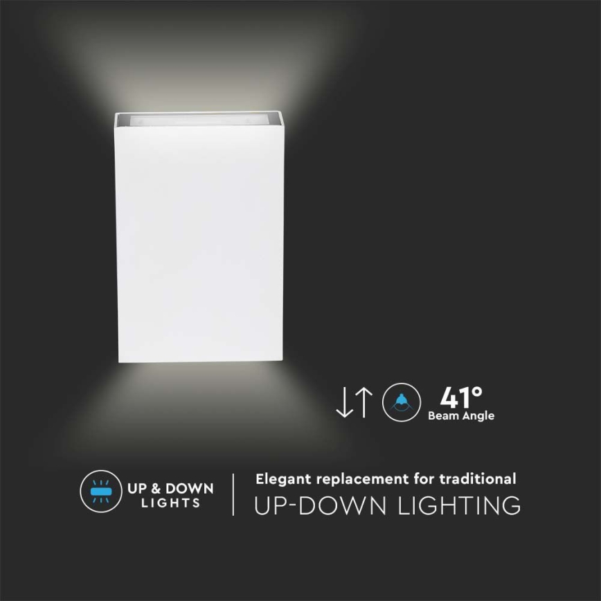 Applique murale LED d'extérieur LED/4W/230V 3000K IP65 blanc