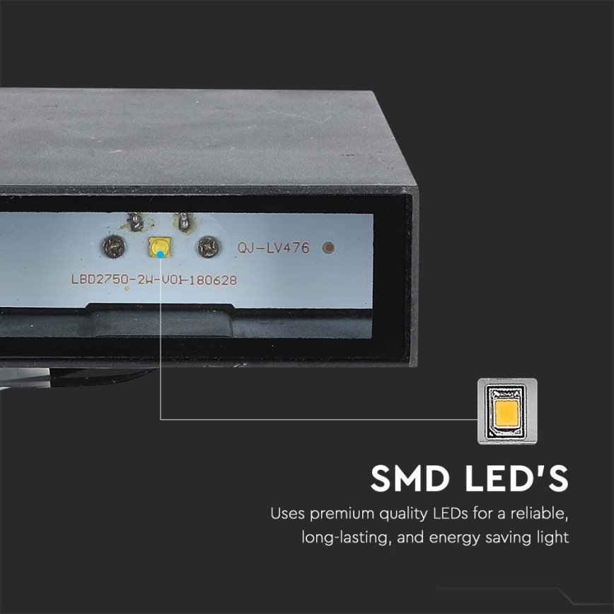 Applique murale LED d'extérieur LED/4W/230V 3000K IP65 noir