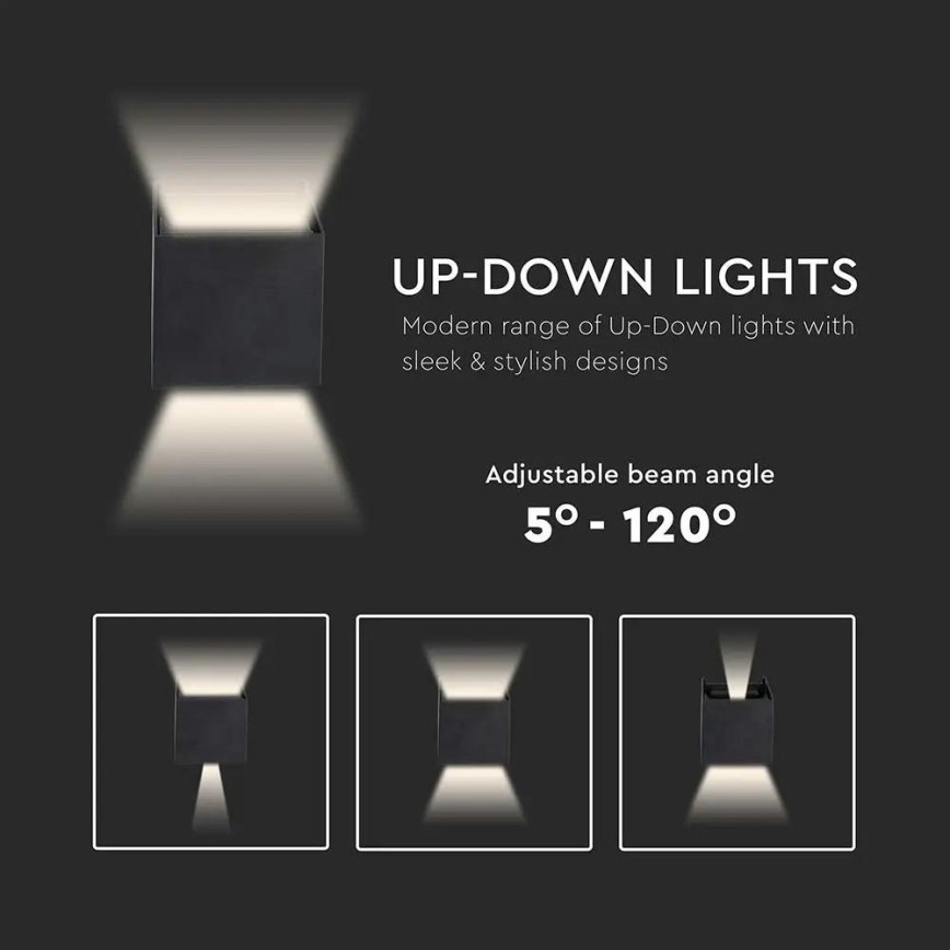 Applique murale LED d'extérieur LED/5W/230V 3000K IP65 noire