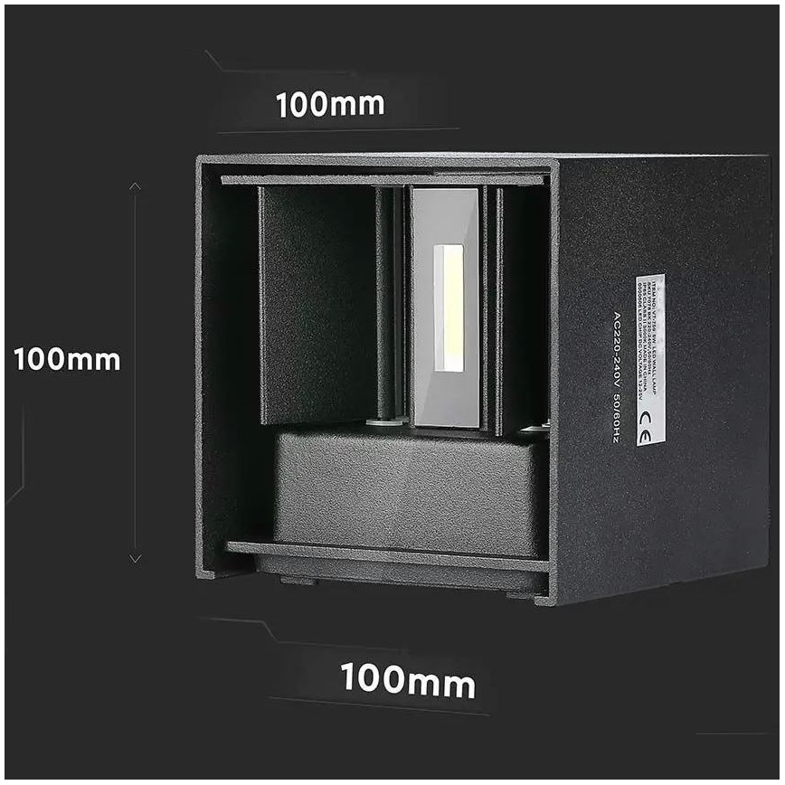 Applique murale LED d'extérieur LED/5W/230V 3000K IP65 noire