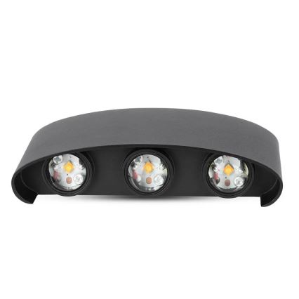 Applique murale LED extérieur 6xLED/6W/230V IP54 3000K noir