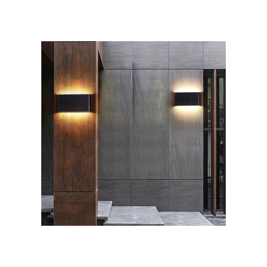 Applique murale LED extérieure FLOW 2xLED/6W/230V IP54 3000K noir