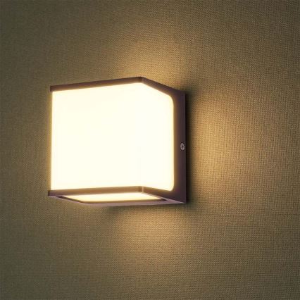 Applique murale LED extérieure LED/8W/230V IP65 4000K marron