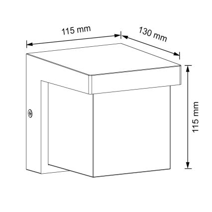 Applique murale LED extérieure MORGAN LED/10W/230V IP54