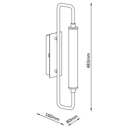 Applique murale LED FELICJA LED/10W/230V 4000K noire