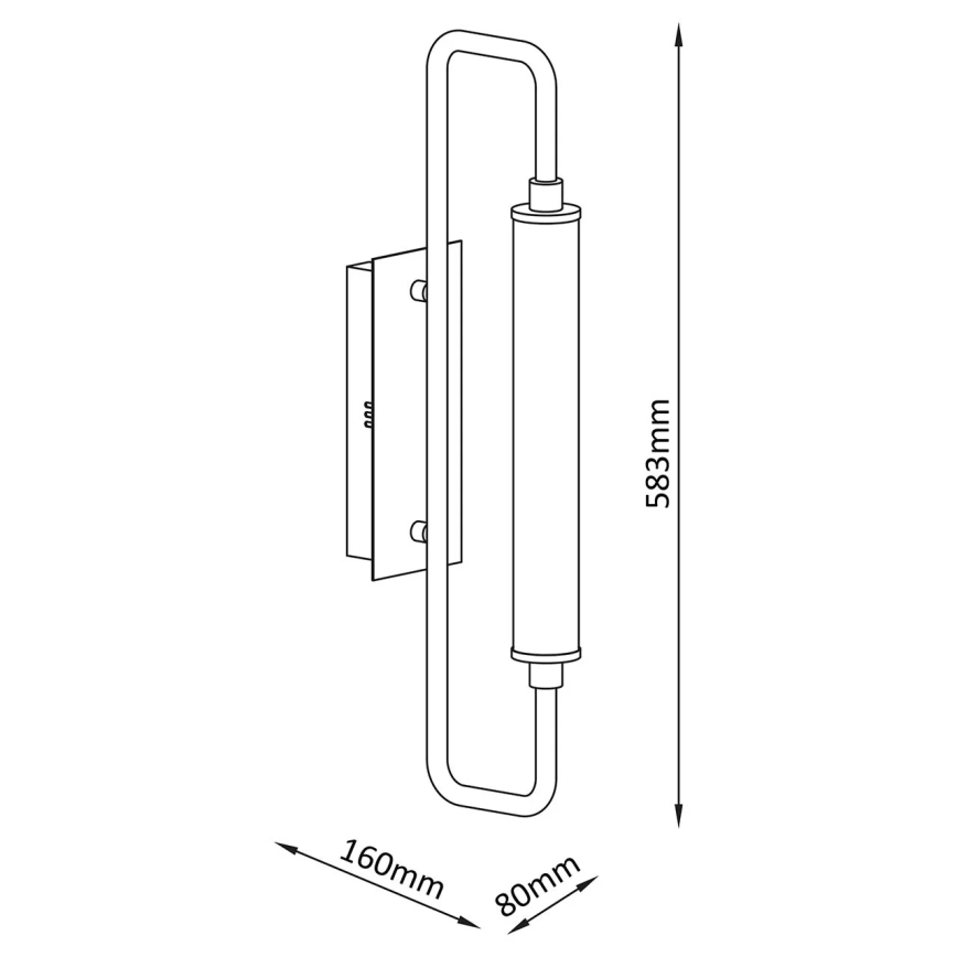 Applique murale LED FELICJA LED/14W/230V 4000K noire