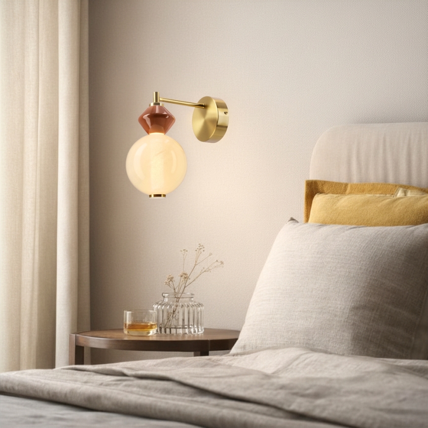 Applique murale LED FLORES LED/7W/230V dorée/marron
