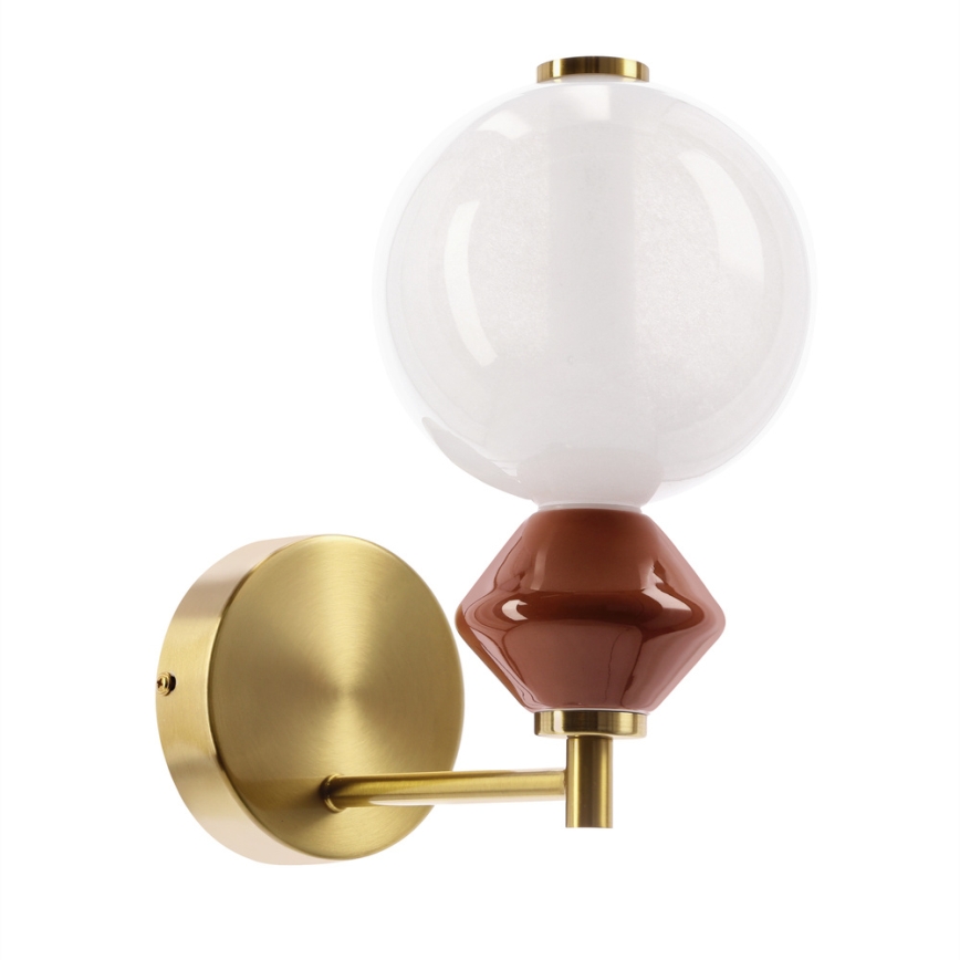 Applique murale LED FLORES LED/7W/230V dorée/marron