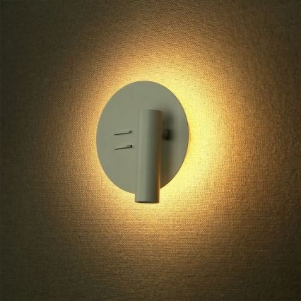 Applique murale LED LED/3W/230V + LED/6W/230V 3000K blanc