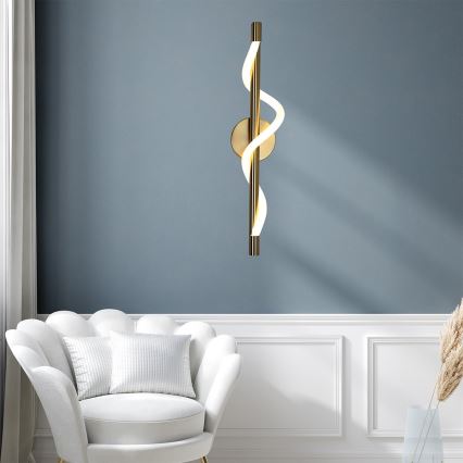 Applique murale LED MELECA LED/12W/230V 3000/4000/6000K dorée