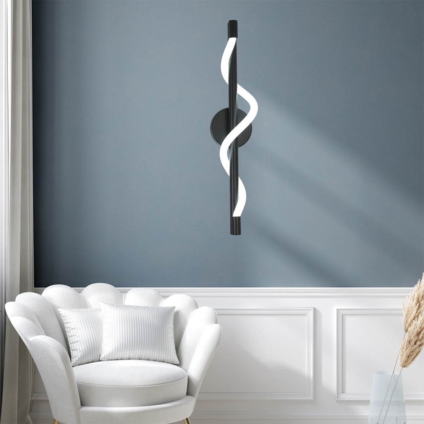 Applique murale LED MELECA LED/12W/230V 3000/4000/6000K noire