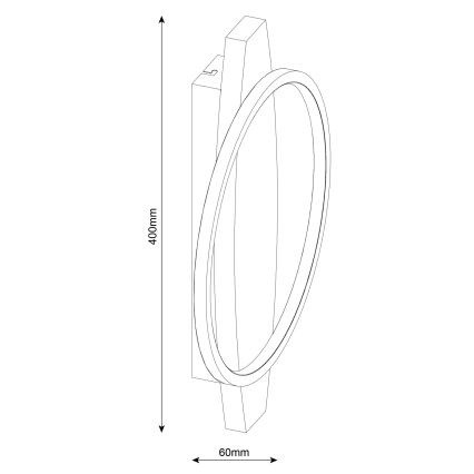 Applique murale LED MELISA LED/12W/230V en pin