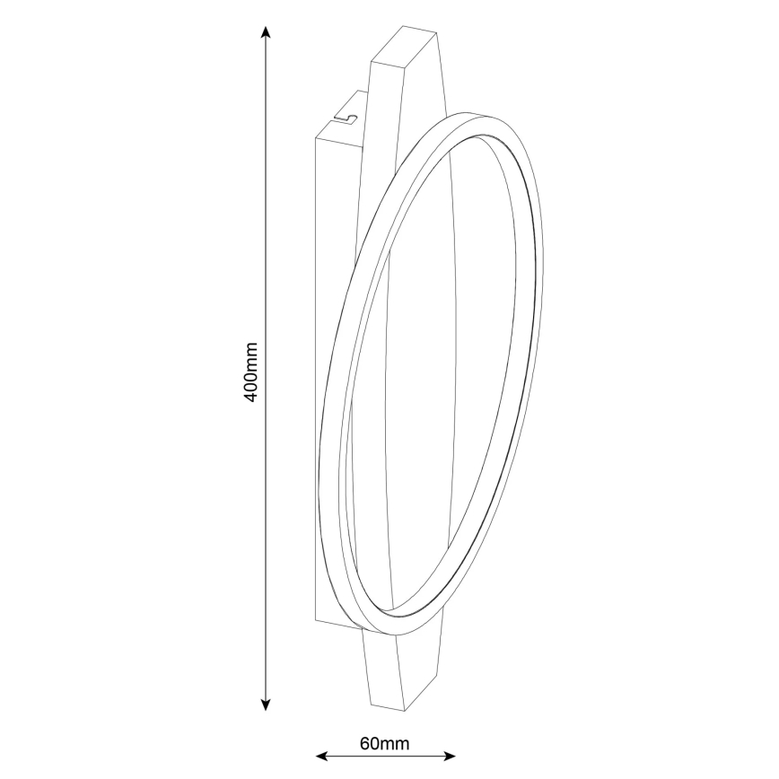 Applique murale LED MELISA LED/12W/230V en pin