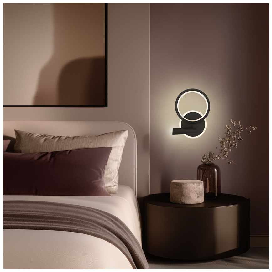 Applique murale LED orientable MONET LED/16W/230V noire