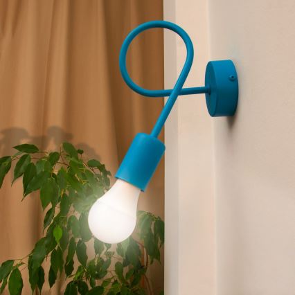 Applique murale LED OXFORD 1xE27/15W/230V bleue