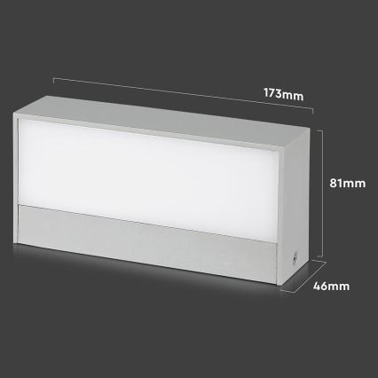 Applique murale LED pour extérieur LED/9W/230V 4000K IP65