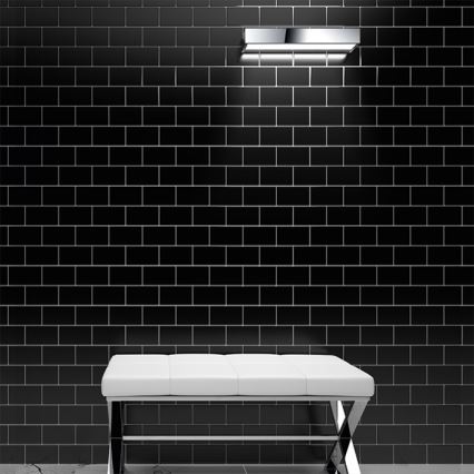 Applique murale LED pour salle de bains 9W/230V 40 cm IP44, chrome brillant