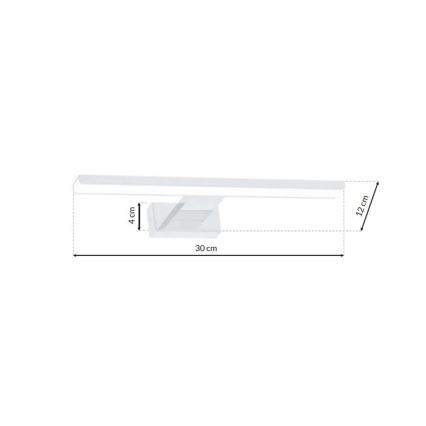 Applique murale LED pour salle de bains SHINE LED/7W/230V 30 cm IP44 blanche