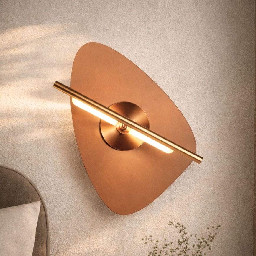 Applique murale LED RELAX LED/5W/230V dorée/marron fumé