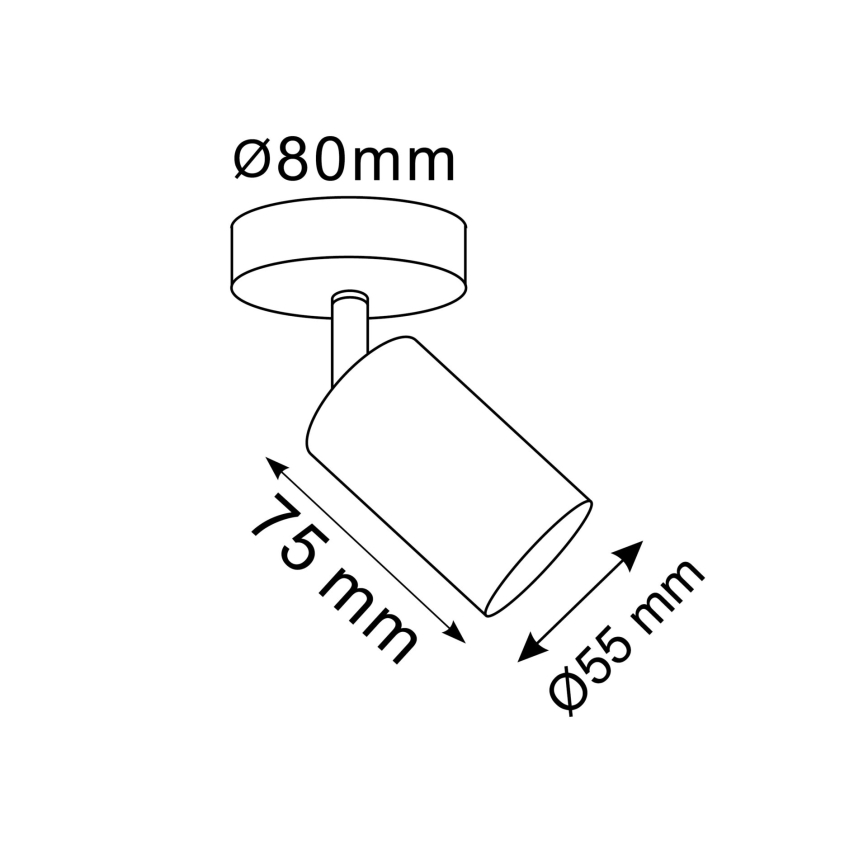 Applique spot murale LED RGBW dimmable GOLDIE 1x GU10/4,8W/230V 3000K finition dorée + télécommande