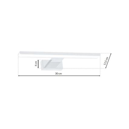 Applique murale LED salle de bain SHINE 1xLED/7W/230V IP44