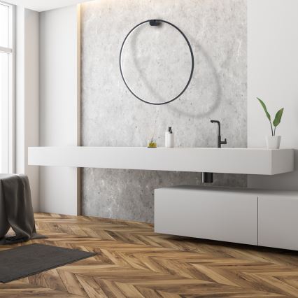 Applique murale LED SATURNO 46 W 230 V Ø 80 cm IP44 noir