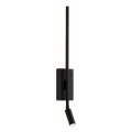 Applique murale LED TORCH LED/6W/230V + LED/3W noire