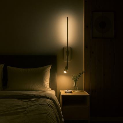 Applique murale LED TORCH — LED 6 W / 230 V + LED 3 W, blanche